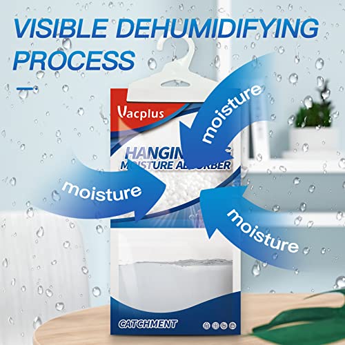 Vacplus Moisture Absorbers Packets, Fragrance Free 15 Pack, Humidity Packs, Dessicant Packets, Hanging Closet Dehumidifier Bags, Odor Eliminator for Bathroom 9.8OZ - Image 4