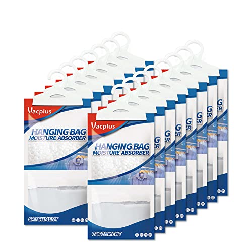 Vacplus Moisture Absorbers Packets, Fragrance Free 15 Pack, Humidity Packs, Dessicant Packets, Hanging Closet Dehumidifier Bags, Odor Eliminator for Bathroom 9.8OZ - Image 1