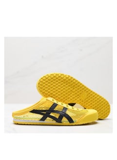 Onitsuka Tiger 【Summer Only】Men and Women Mexico66 Sabot - Slip On Canvas Cool Summer Casual Sandals Shoes Yellow/Black  - Image 4