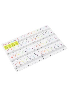 Thoraya Piano Keyboard Stickers Multipurpose Removable Transparent Piano Keyboard Note Labels for 88 61 49 37 Keys for Beginners Kids  - Image 3