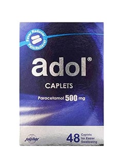 Adol Caplet 500mg 48s for pain relief and cold