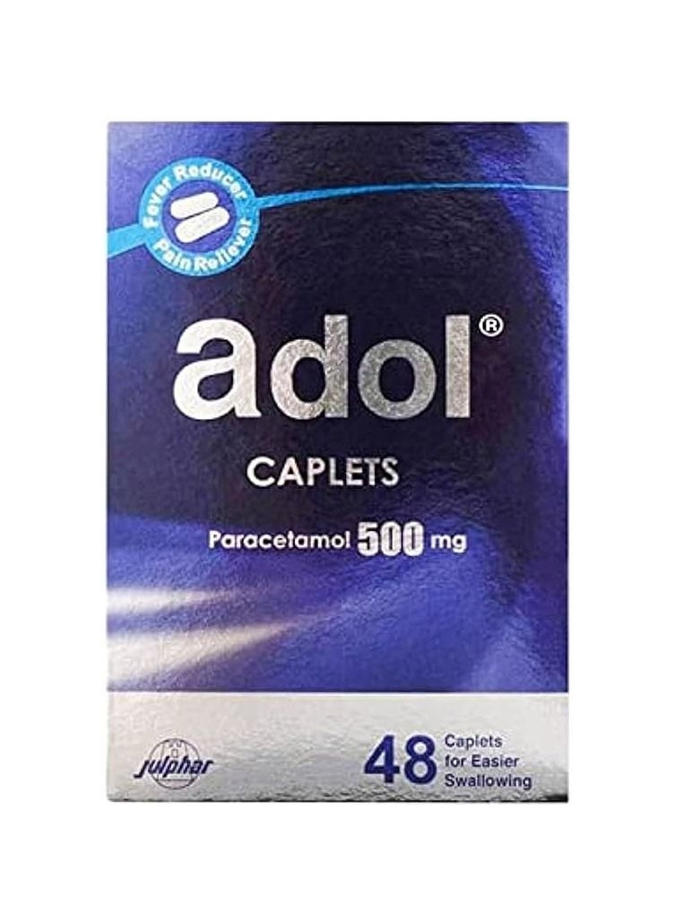Adol - Adol Caplet 500mg 48s for pain relief and cold - Image 1