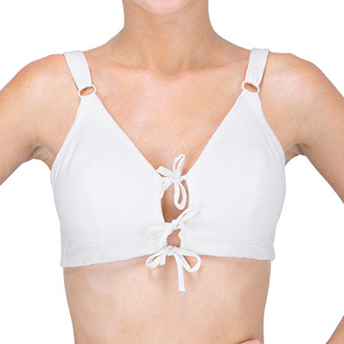 Cottonique Women's Drawstring Bra (36B, Ivory) - Image 4