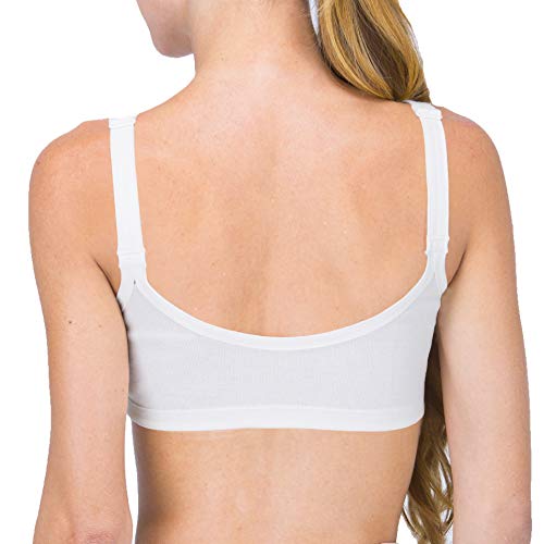 Cottonique Women's Drawstring Bra (36B, Ivory) - Image 3