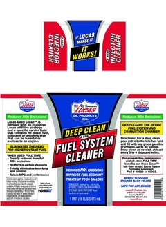 LUCAS OIL Deep Clean Fuel System Cleaner  - Image 2