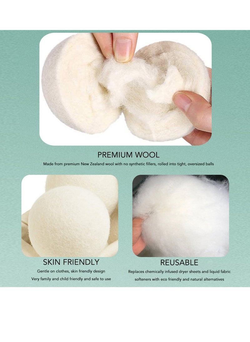 Velaurs 6Pcs Wool Dryer Clothing Anti-Static Laundry Ball  - Image 4