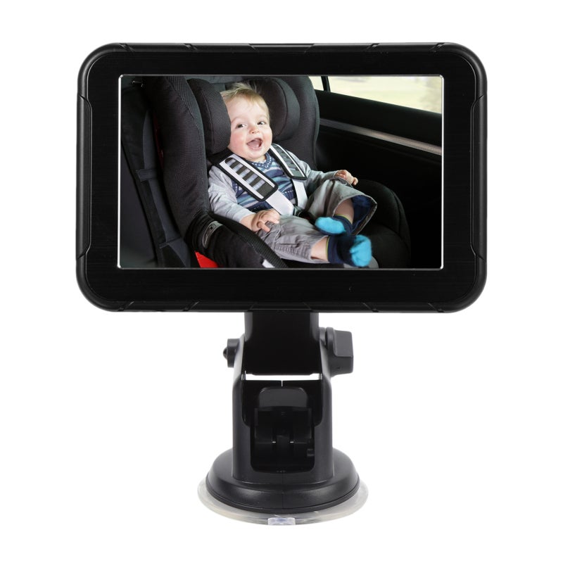 Baby Car Camera: 5-Inch HD 1080P Screen, 360° Rotation 150° Wide Angle - Upgraded Night Vision, Quick Installation Car Baby Monitor for Parent Driving Safety, Rear Seat Infant Monitoring - Image 3