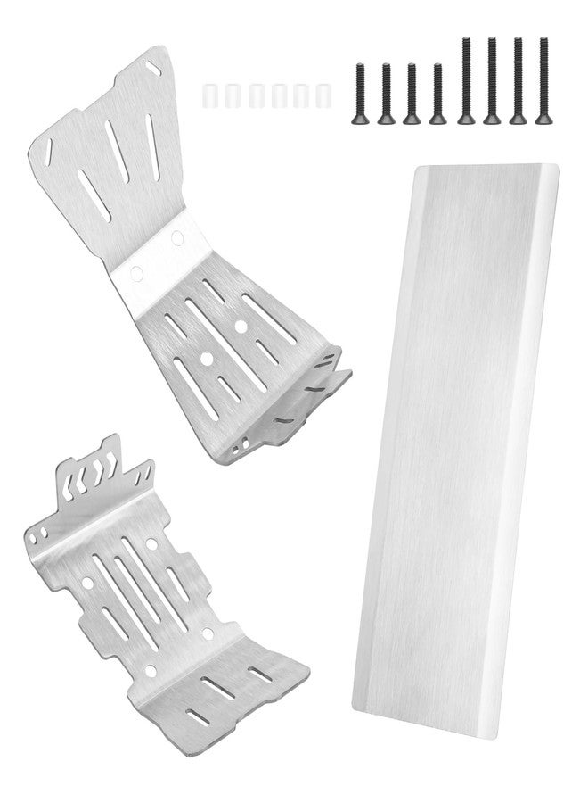daitoku RC Car Skid Plate Set, daitoku Stainless Steel Chassis Armor RC Chassis Front & Rear Protector for Arrma 1/10 Gorgon 2WD - Image 1