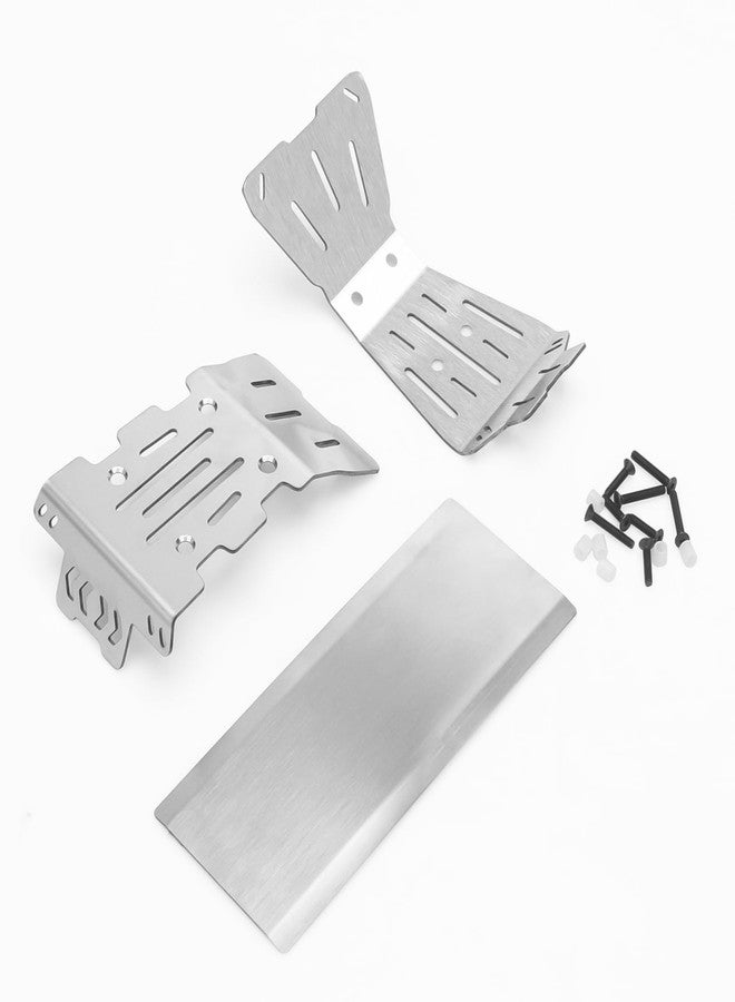daitoku RC Car Skid Plate Set, daitoku Stainless Steel Chassis Armor RC Chassis Front & Rear Protector for Arrma 1/10 Gorgon 2WD - Image 5