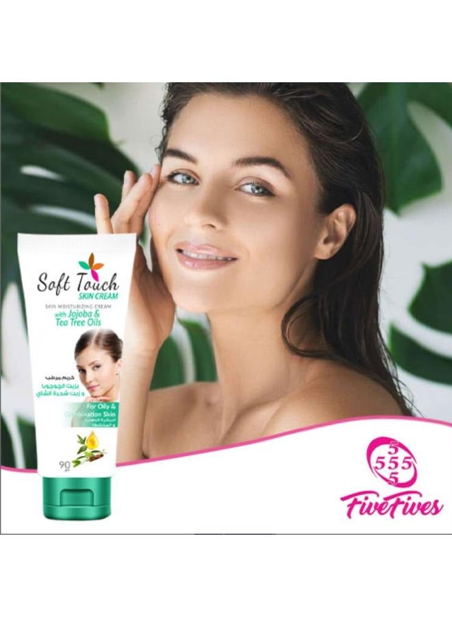 سوفت تاتش كريم مرطب بشرة سوفت تاتش بزيت الچوچوبا وزيت شجرة الشاي 90 جم - Image 3