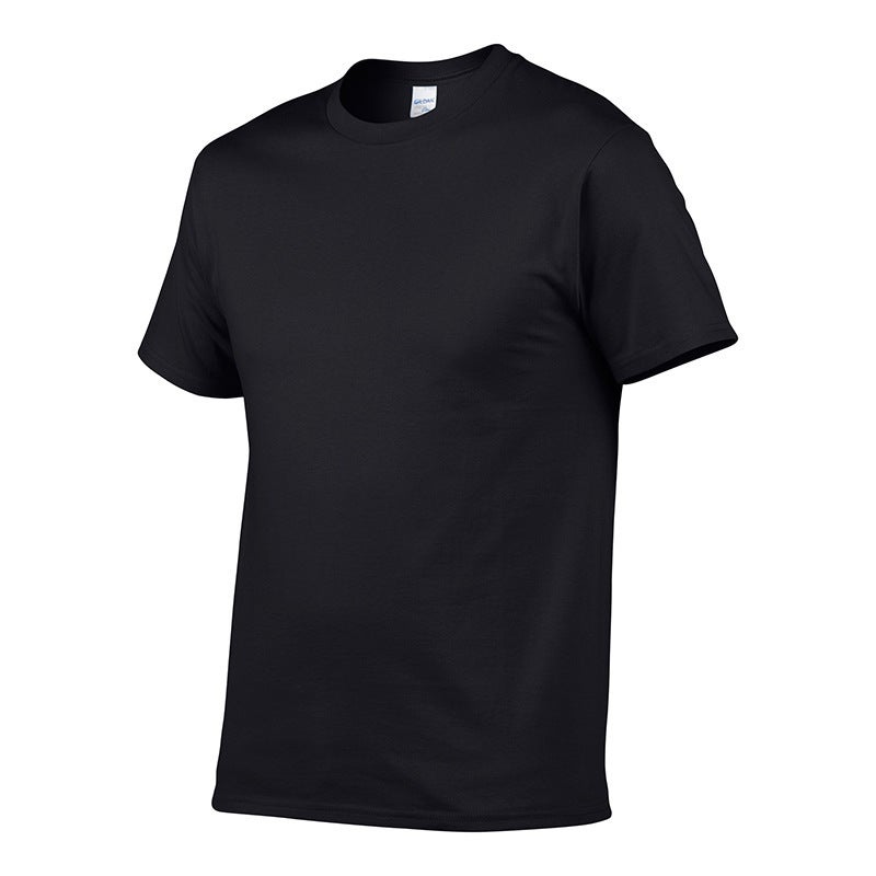 Jedan Gildan Thickened 210G Cotton T-Shirt Ha00 Hammer Short Sleeve Blank T-Shirt Loose European Version - Image 5