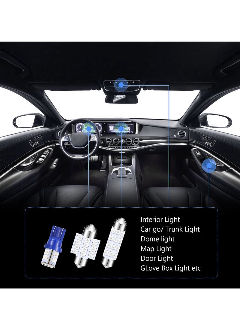 SYOSI LED Car Bulb Kit, 24 Pack Blue T10 31 mm 42 mm Dome Light, Festoon Interior Lights, Used for Car Interior Lights, Indoor Map Dome Lights, Trunk Lights, License Lights  - Image 5