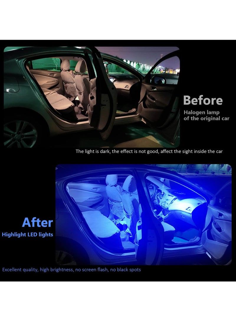 SYOSI LED Car Bulb Kit, 24 Pack Blue T10 31 mm 42 mm Dome Light, Festoon Interior Lights, Used for Car Interior Lights, Indoor Map Dome Lights, Trunk Lights, License Lights  - Image 4