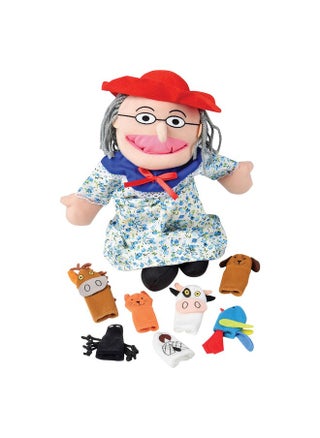 Plush "Old Lady" Doll And Animal Finger Puppet Props Set For "There Was An Old Lady Who Live Swallowed A Fly" Children'S Book, For Kids Ages 3+ - pzsku/ZC82E7B5D4E265BE7BDB5Z/45/_/1734347204/066fc1bc-44d9-418c-99af-e2c1a1f8c84e