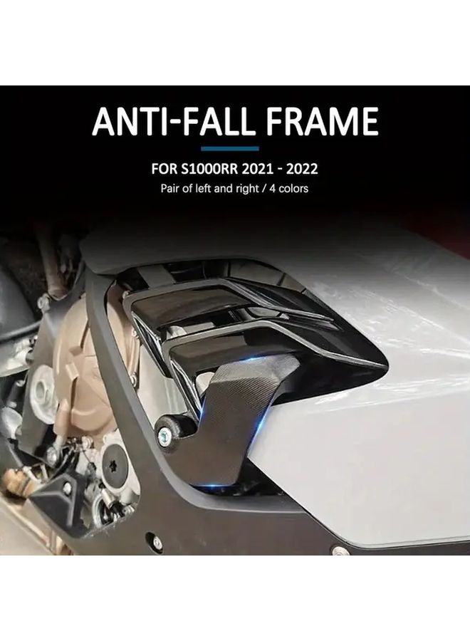 لدراجة S1000RR موديلات 2019-2022، كتلة حماية للمحرك من الألومنيوم الثقيل بتقنية CNC، تصميم مقاوم للصدمات، حماية في جميع الظروف الجوية، لون أسود. - Image 2