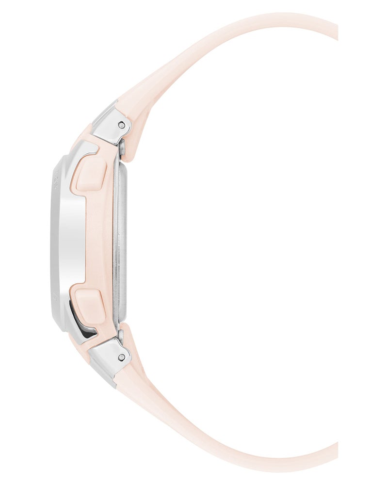 Armitron Sport Women's Digital Chronograph Resin Strap Watch, 45/7012,Pearlescent Pink/Silver - Image 2