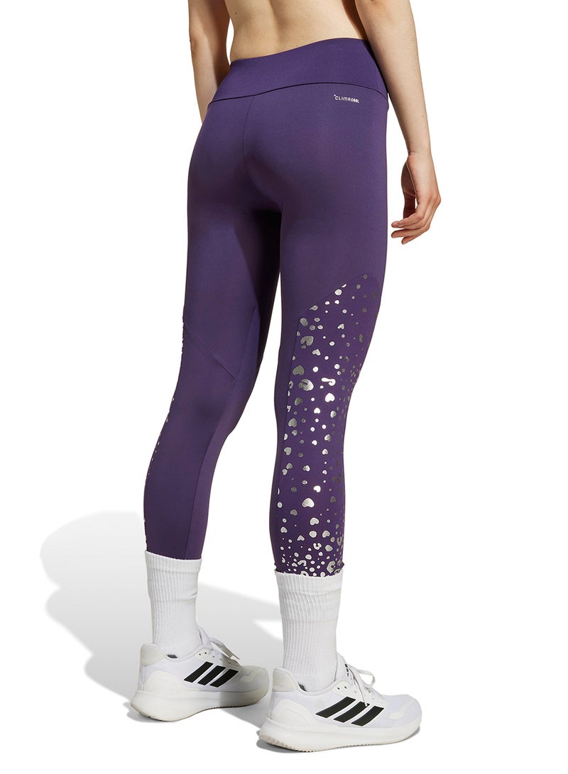 Adidas Youth Training Essential Glam Printed Leggings - Image 2