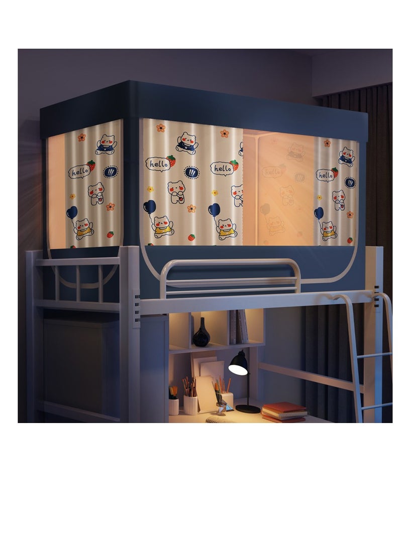 Y&D Bed Canopy Tents Curtain Blackout Curtain Single Bed Tent Curtain Student Shading Cloth Bed Canopy Mosquito Net Student Sleep Privacy Protection - Image 1
