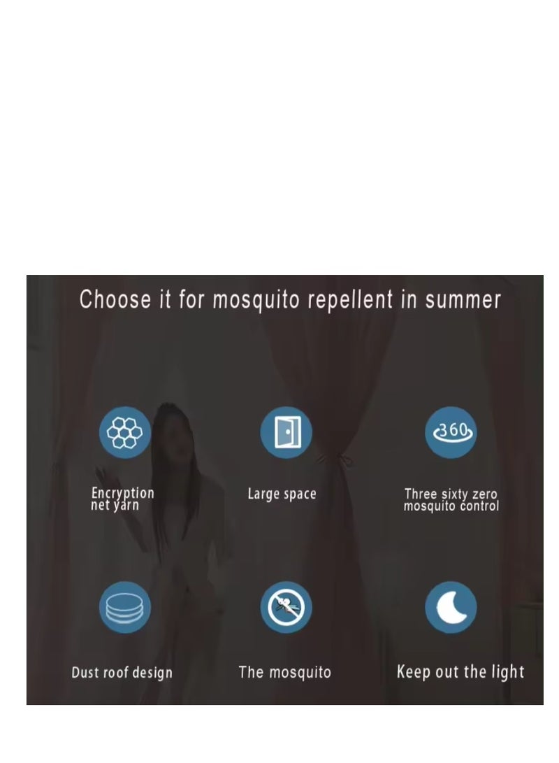 Y&D Bed Canopy Tents Curtain Blackout Curtain Single Bed Tent Curtain Student Shading Cloth Bed Canopy Mosquito Net Student Sleep Privacy Protection - Image 5