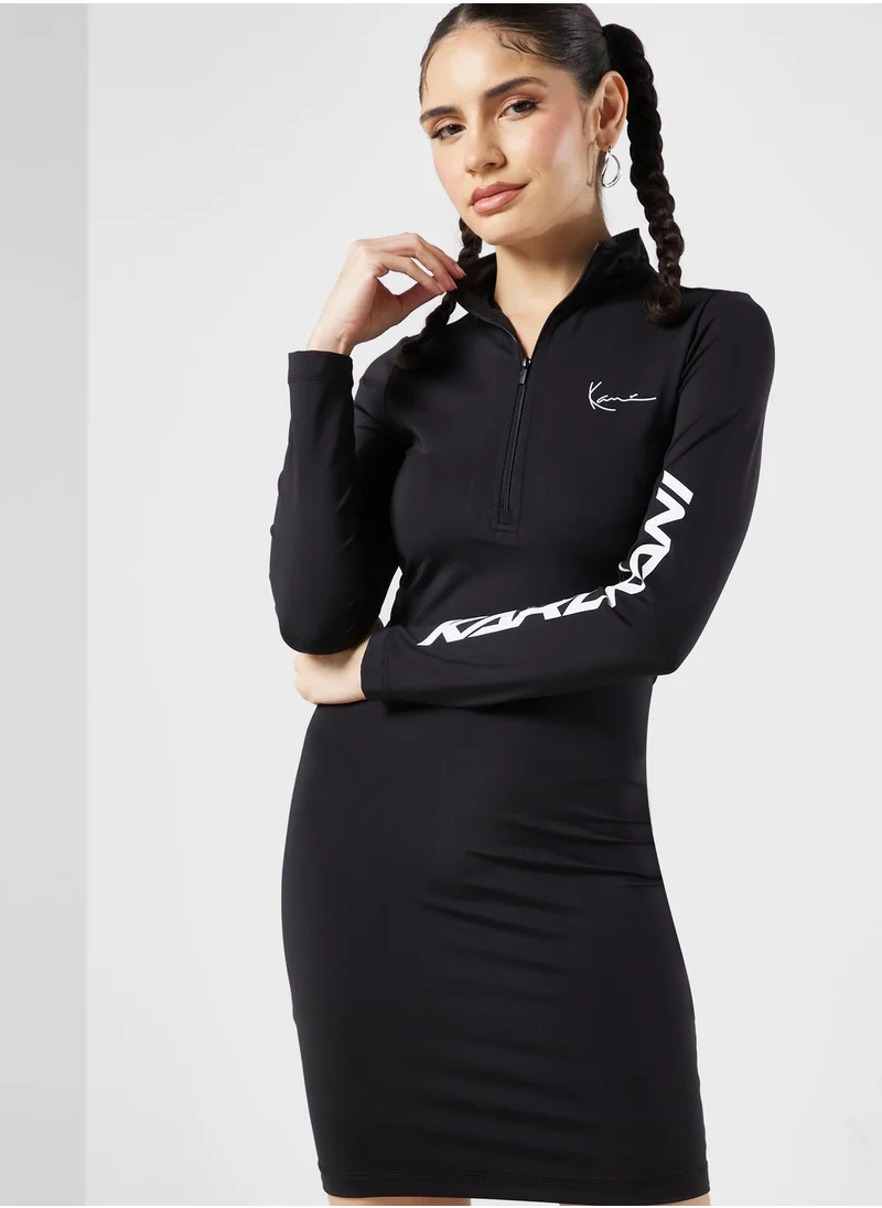 Karl Kani Chest Signature Zip Dress