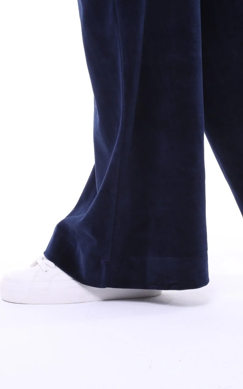 Defy's Women's Oversize Wide Leg Trousers Navy Blue