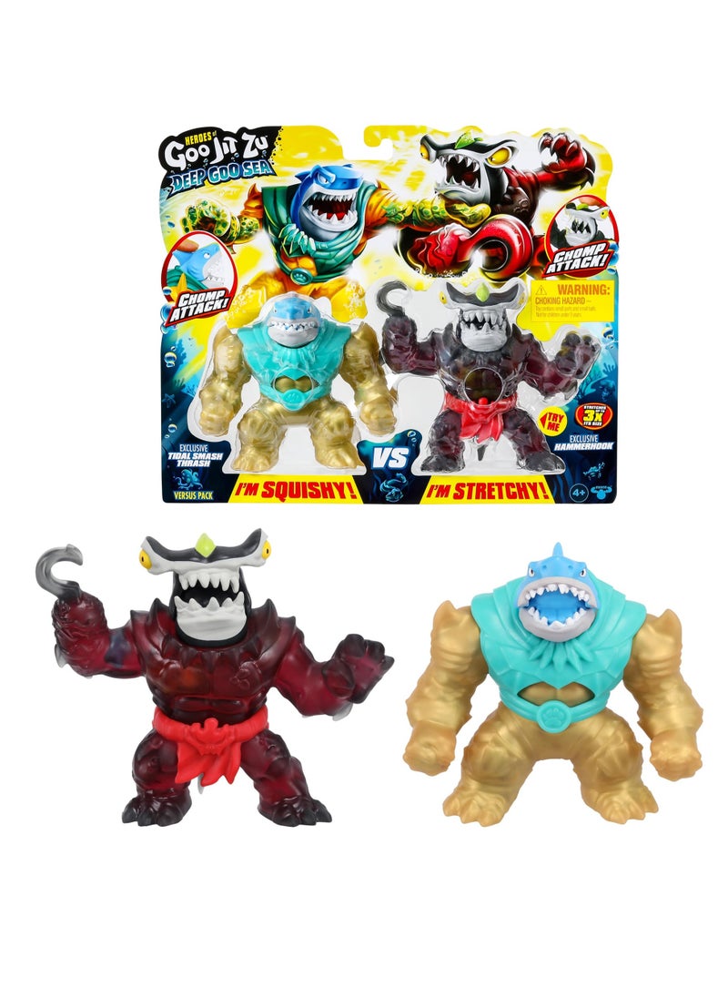 Goo Jit Zu Deep Goo Sea Tidal Smash Thrash Vs Hammerhook