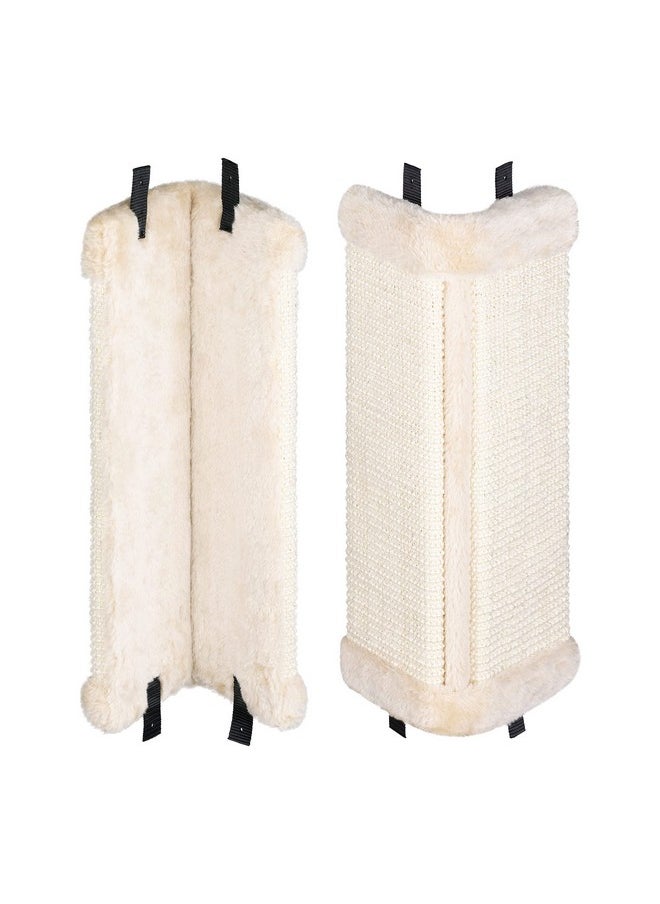 Navaris - Corner Wall Cat Scratcher (Set Of 2)  Wall Mounted Sisal Scratching Pad For Cats  Vertical Corner Mount Scratch Panel Protector For Walls - Image 1