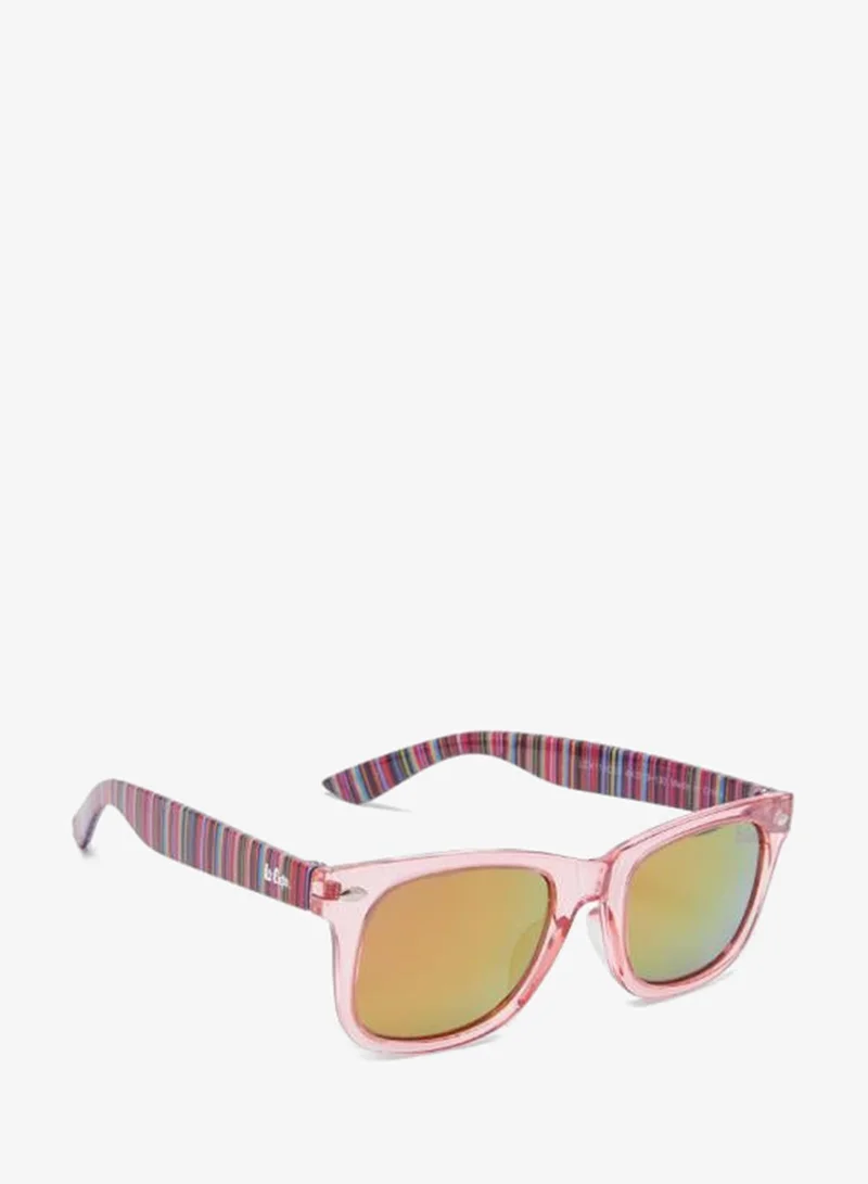 Lee Cooper Polarized Sunglasses Pink Frame Pink Mirror Mirror Lens 44mm  - LCK114C03