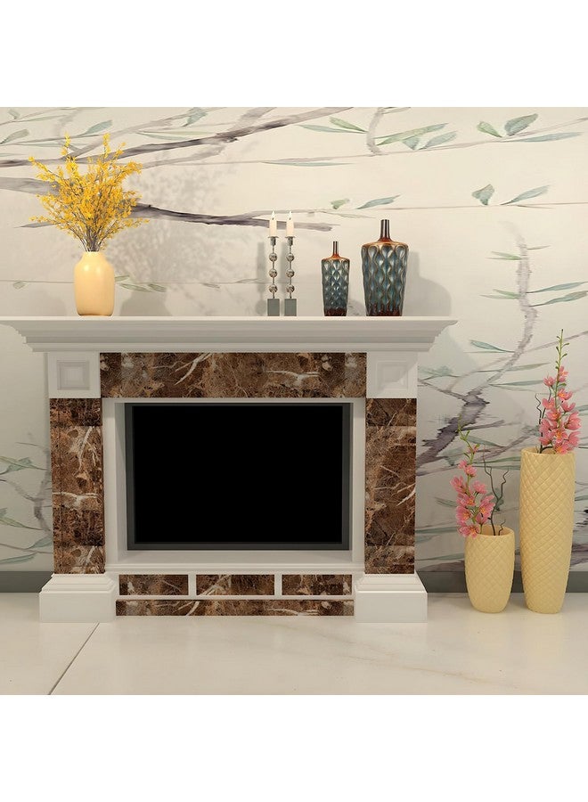 JRM Vinyl Marble Wallpaper Peel and Stick Waterproof Wallpaper for Home Kitchen Countertop Cabinet Furniture Oil Proof Kitchen Stickers (1, Dark Brown 60X200) - Image 5