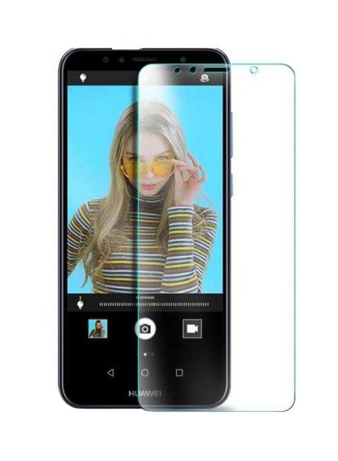 NIBEMINENT Pack Of 2 Tempered Glass Screen Protector For Huawei Y5 Prime (2018) Clear