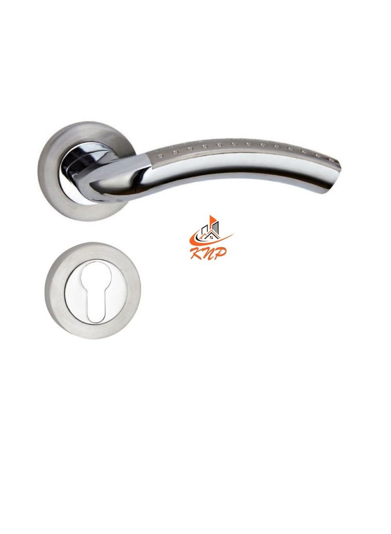 KNP League Zinc Lever High Quality Door Handle Set - Image 1