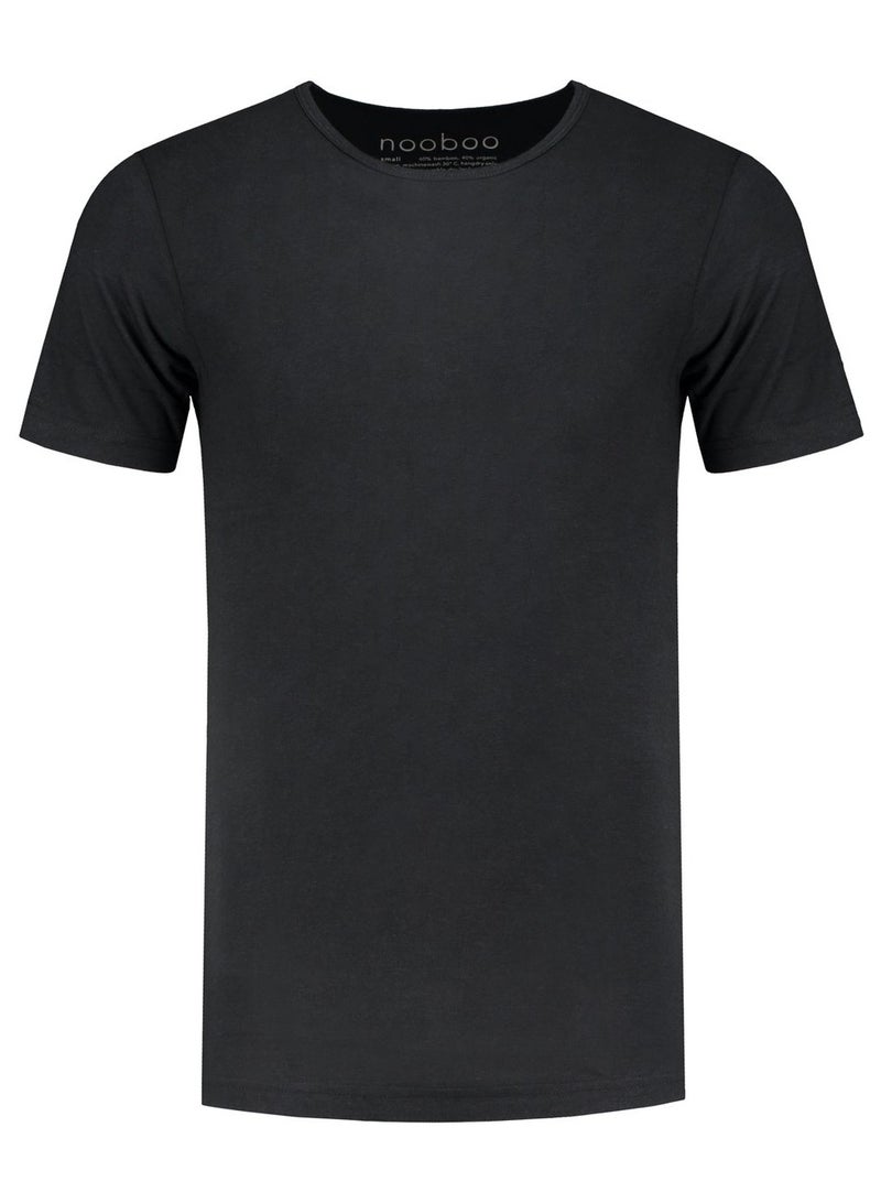 Nooboo Luxe Bamboo Men T-Shirt Black - S - Image 1