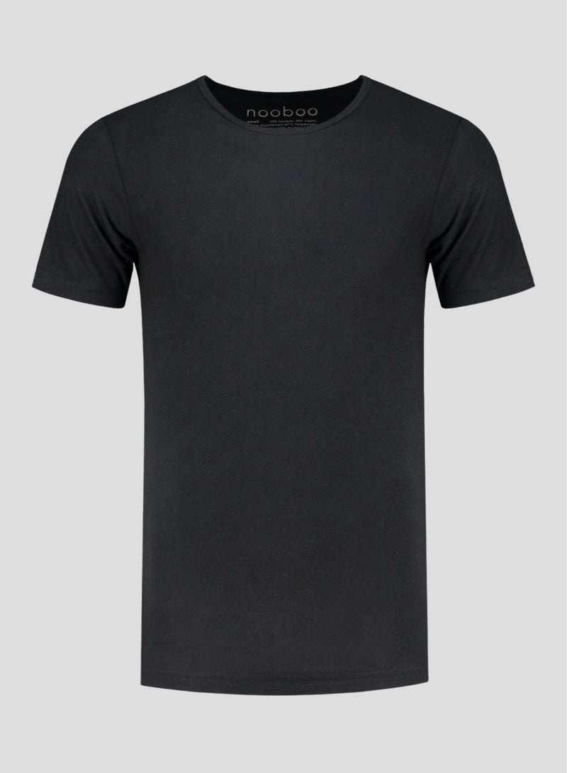 Nooboo Luxe Bamboo Men T-Shirt Black - S - Image 2