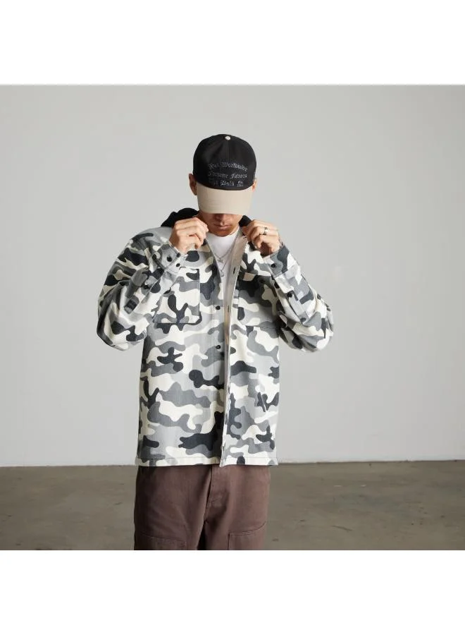 هاف Olympia Camo Hooded Overshirt