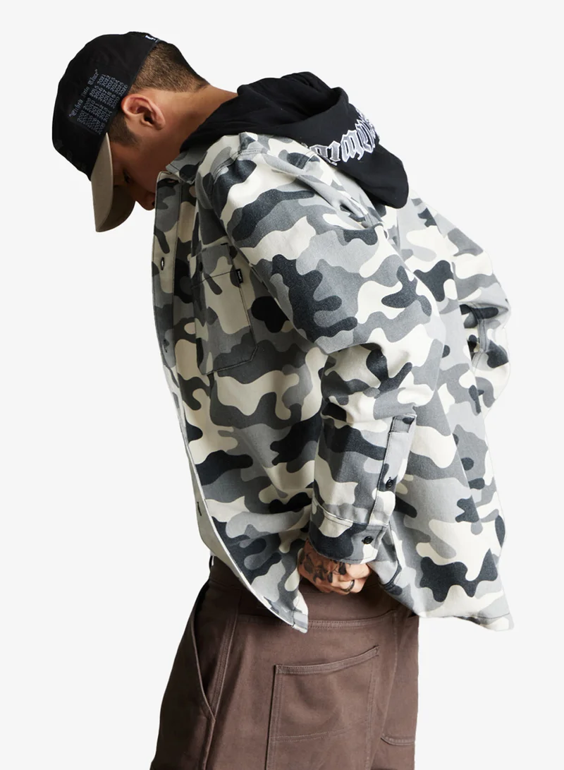 Huf Olympia Camo Hooded Overshirt