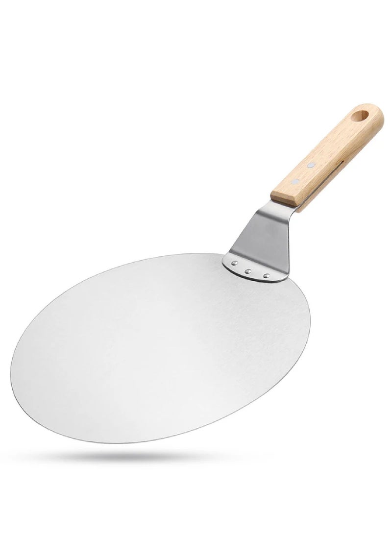 Bin Shihoun Abomar Co Stainless Steel Pizza Shovel With Wooden Handle For Transporting Bread, Cake And Pizza  - Image 2