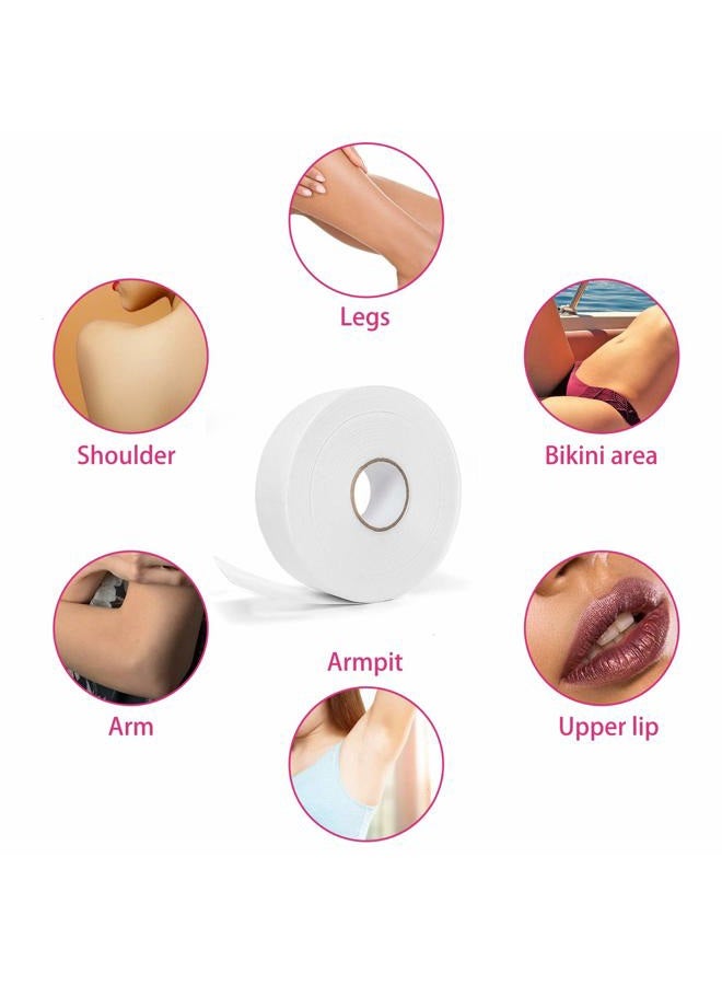 Vumdua لفة شرائط الشمع غير المنسوجة لإزالة شعر الجسم والوجه والساقين (2.76" × 100 ياردة) - Image 4