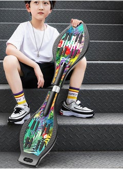 Beauenty Skateboard Waveboard Caster Board Standard Complete Skateboards Unisex Lightweight Board Cool Skate Board for Beginner/Kids/Teens/Adult  - Image 4