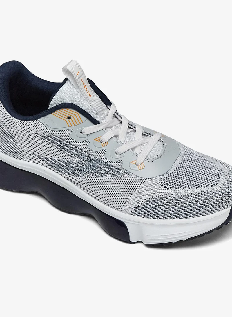 Campus White Men Spade Bubble Yoga Max Lace-Up Running Shoes-White for Men | Best Price UAE