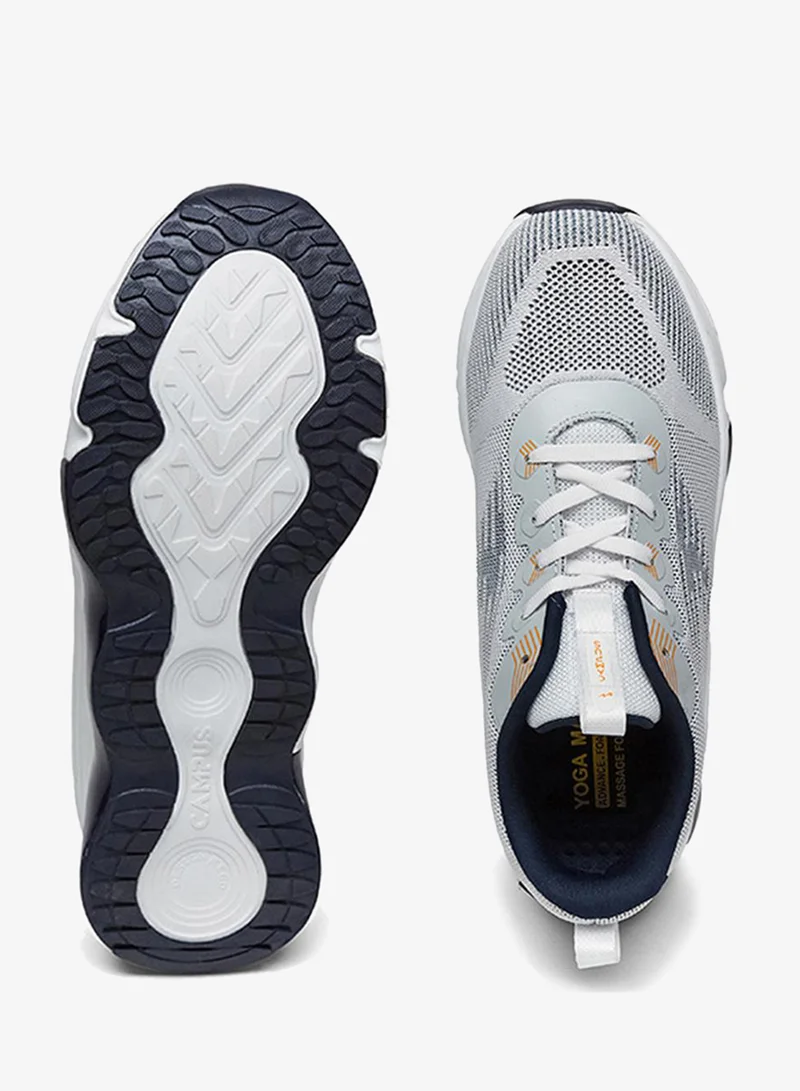 Campus White Men Spade Bubble Yoga Max Lace-Up Running Shoes-White for Men | Best Price UAE