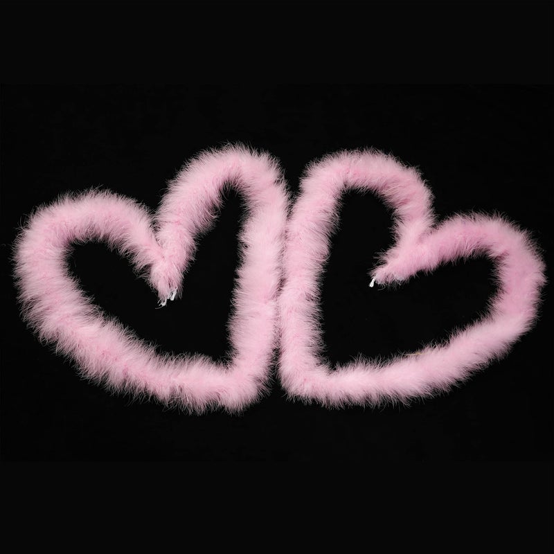 Holmgren Pink Marabou Feather Boas - 2 Pcs 25g 2 Yards Feathers Boa for Women, DIY Clothing, Kids Party Dress Up, Home Wedding Decor (Pink) - Image 5