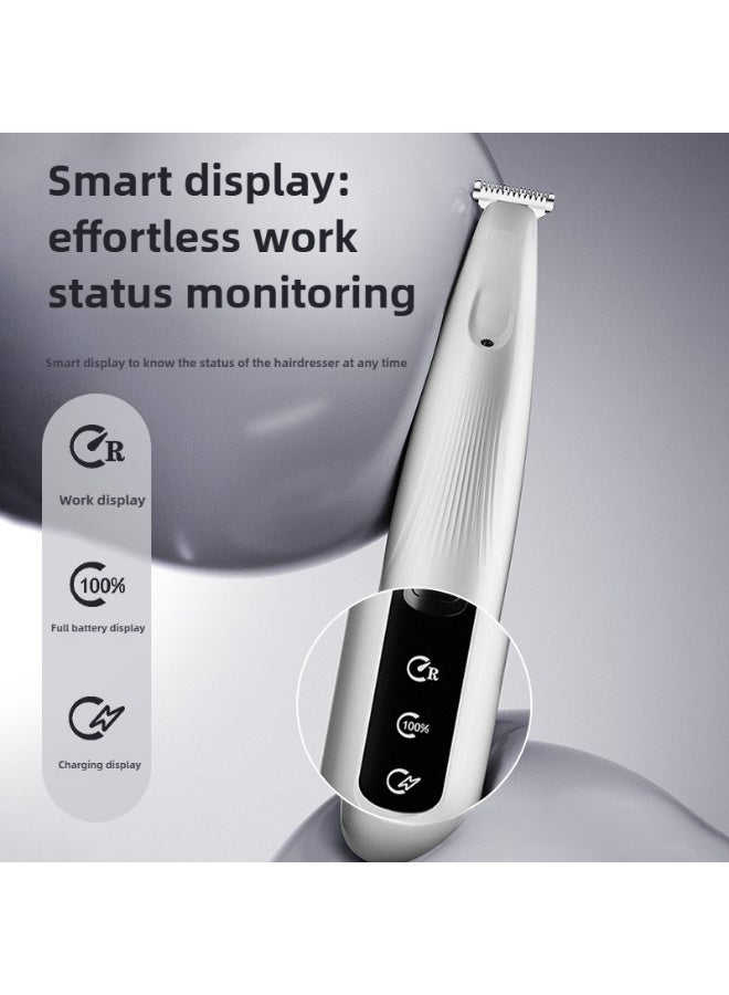 Wireless Pet Hair Trimmer for Cats and Dogs, Low Noise Paw & Foot Shaver with Ceramic Blade, USB Rechargeable Grooming Clipper Set - Image 3