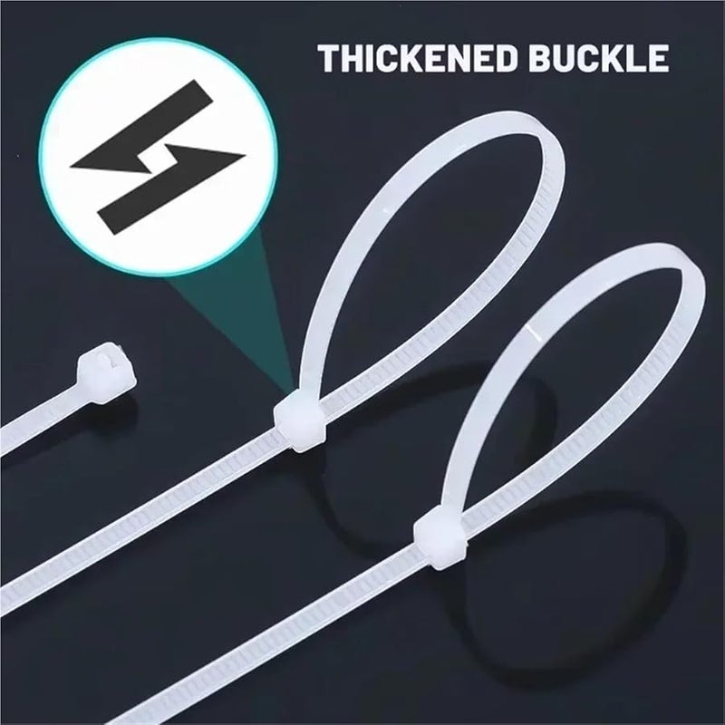 Black 3x150mm 4000PCS Reusable Self Locking Nylon Cable Ties For Electrical And Gardening Bundling - Image 4