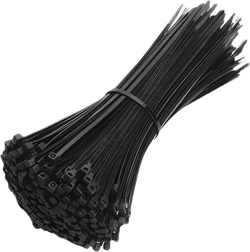 Black 3x150mm 4000PCS Reusable Self Locking Nylon Cable Ties For Electrical And Gardening Bundling - Image 1