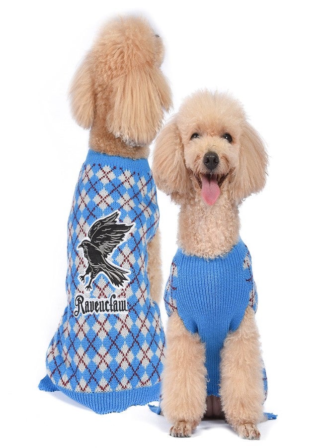 Harry Potter Ravenclaw Dog Sweater - Pet Outerwear for Dogs - Officially Licensed Dog Apparel & Accessories for Hogwarts Houses, Size Medium - Image 1