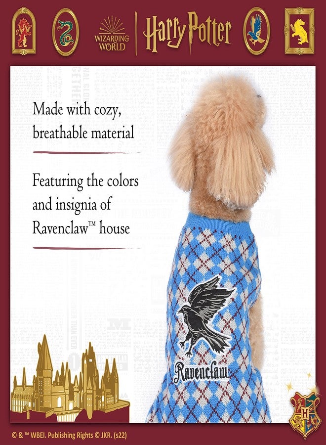 Harry Potter Ravenclaw Dog Sweater - Pet Outerwear for Dogs - Officially Licensed Dog Apparel & Accessories for Hogwarts Houses, Size Medium - Image 4