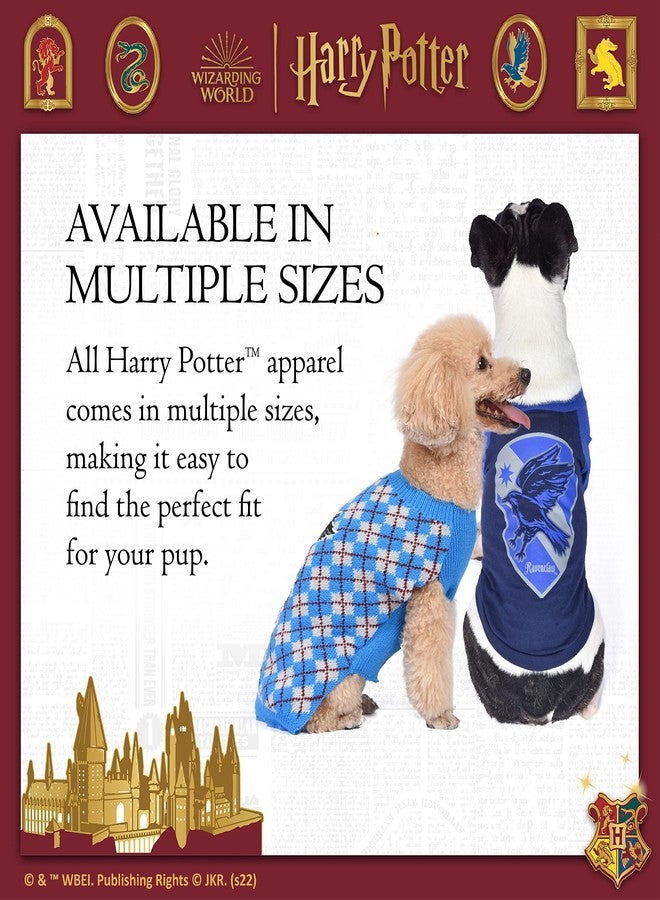 Harry Potter Ravenclaw Dog Sweater - Pet Outerwear for Dogs - Officially Licensed Dog Apparel & Accessories for Hogwarts Houses, Size Medium - Image 5