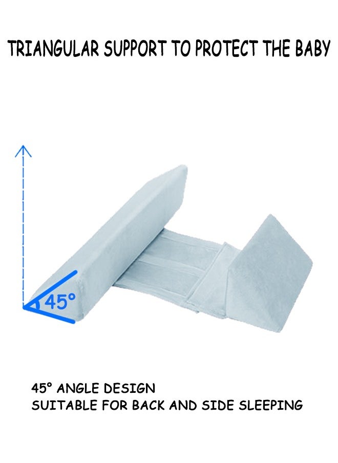 Generic - Baby Side Sleeping Pillow,Baby Pillow,  Shaping Pillow, Anti-Tilt Head And Lumbar Protection Baby Pillow, Anti-Spit-Up Pillow, Baby Sleeping Pillow, Height Adjustable, Side Sleeping Wedge Adjustable, Triangle Support - Image 1