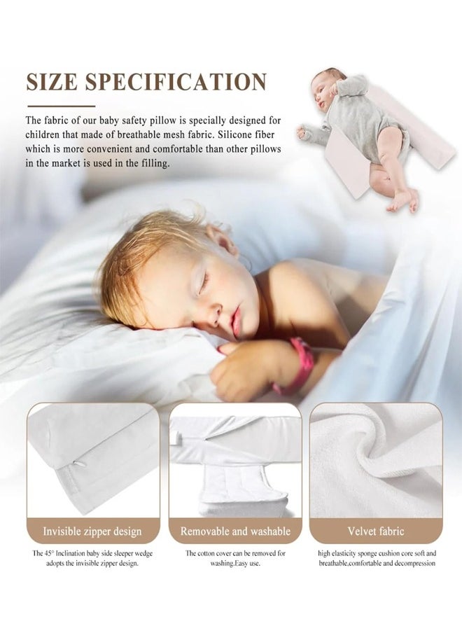 Generic - Baby Side Sleeping Pillow,Baby Pillow,  Shaping Pillow, Anti-Tilt Head And Lumbar Protection Baby Pillow, Anti-Spit-Up Pillow, Baby Sleeping Pillow, Height Adjustable, Side Sleeping Wedge Adjustable, Triangle Support - Image 1