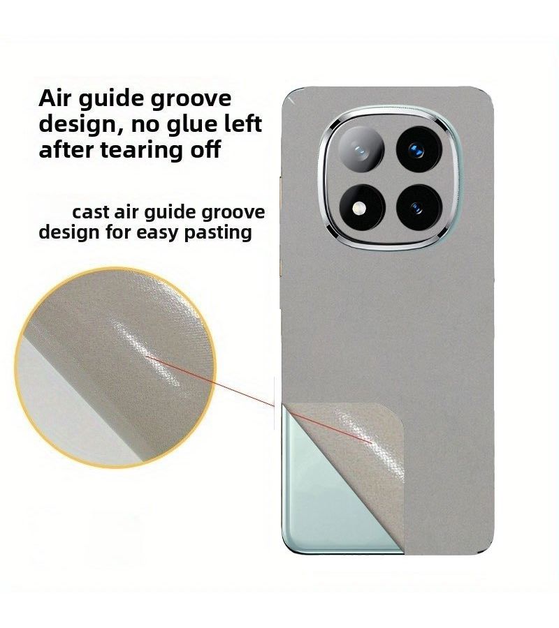 For Redmi Note 13 Pro Plus Ultra Thin Anti Scratch Wear Resistant Back Protective Film Solid Color Matte Feel Phone Skin With Installation Tool Three Piece Set - Image 2
